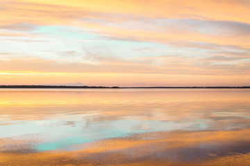 Fototapeta premium Sunset on Panmure Island’s coast