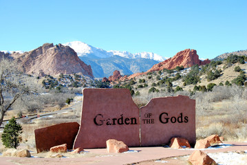 Garden Entrance / Garden of the Gods in Colorado