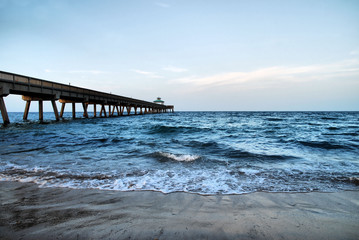 Fototapeta premium Pier at Hillsboro / Pier at Hillsboro Beach in Florida