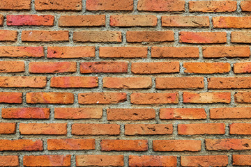 Red brick wall texture background