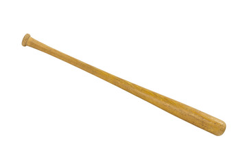Vintage Baseball Bat Isolated