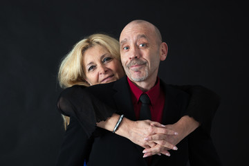 Beautiful couple doing different expressions in different sets of clothes: love