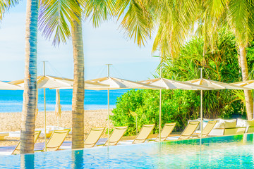 Beautiful hotel pool resort nearly beach