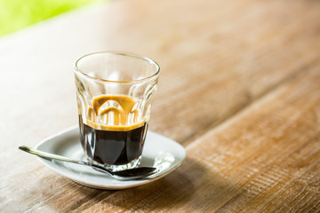 Espresso coffee vintage cup