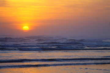 Fototapeta na wymiar Sunset in Parangtritis Beach
