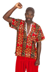 Handsome man doing different expressions in different sets of clothes: posing