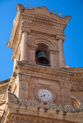 Fototapeta na wymiar Belfry on Mosta Dome, Malta