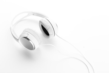 White headphones