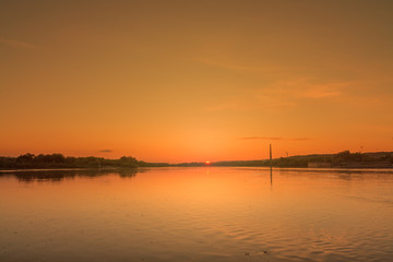Fototapeta na wymiar Sunset in evening