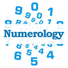 Numerology Blue Numbers Circular 
