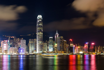 Obraz premium Hong Kong cityscape at night