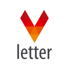 vector logo red letter V module