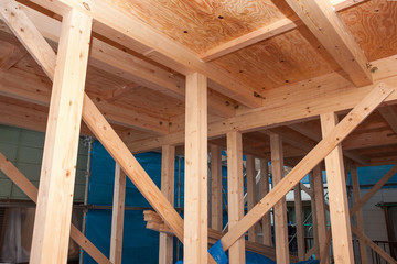 木造住宅の建設現場