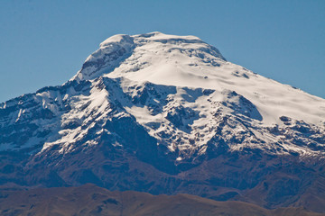 Fototapeta na wymiar Breathtaking view of Cayambe volcano, Ecuador