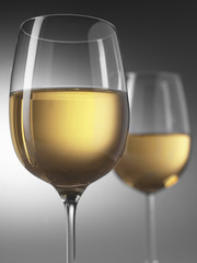 White wine glasses