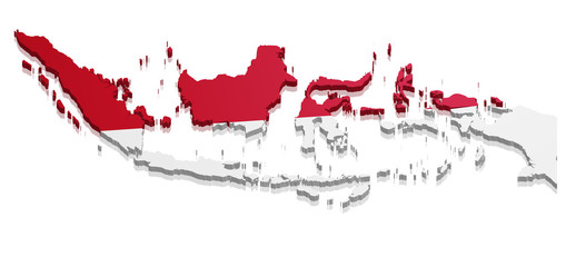 Map Indonesia - obrazy, fototapety, plakaty