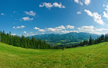 Fototapeta na wymiar Panorama of Tatras