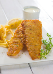 Fish and chips.