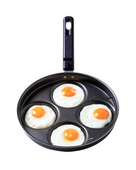 Four fried eggs - Sunny side up