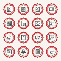 Obraz premium Kitchen Appliances Web Icons