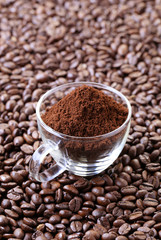 Ground coffee
