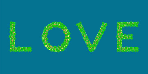 word love tropical island