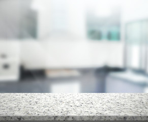 Table Top And Blur Interior Background
