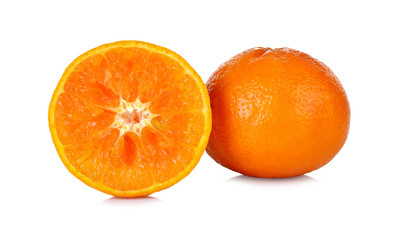 orange on white background
