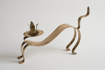 Obraz premium Antique candlestick from brass