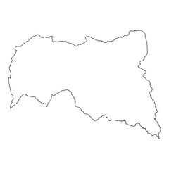 High detailed Outline of the country of  CentralAfricanRepublic