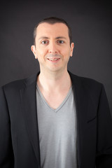 Obraz premium Handsome man doing different expressions in different sets of clothes: love