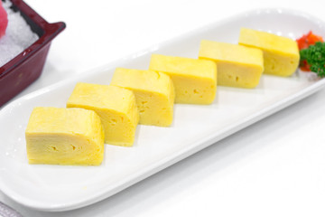 Tamako Yaki on white plate