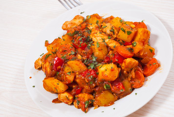 meat stew with vegetables