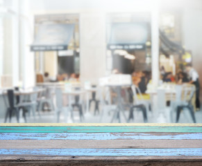 Table Top And Blur Interior Background