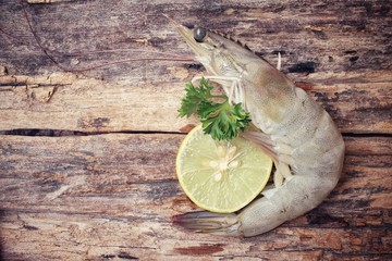 Raw shrimp