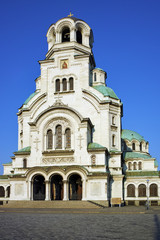 Fototapeta na wymiar Alexander Nevsky cathedral and square, Sofia, Bulgaria