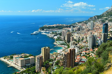 Fototapeta na wymiar de roquebrune cap martin à Monaco monte carlo