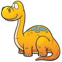 Vector illustration of Dinosaur cartoon