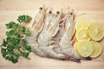 Raw shrimp