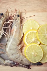 Raw shrimp