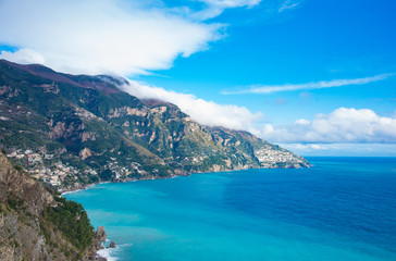 Fototapeta na wymiar The Amalfi Coast, in Campania, Italy