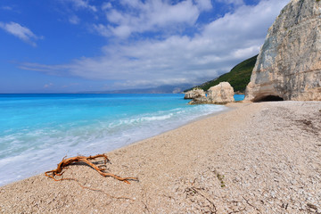 Landscape of Kefalonia island in Greece