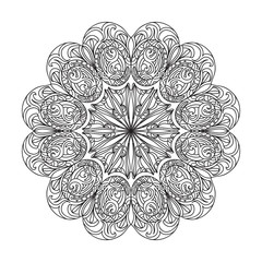 Abstract mandala zentangle
