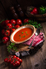 Rustic tomato soup