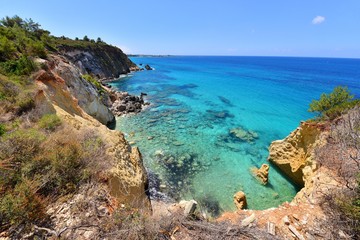 Landscape of Kefalonia island in Greece