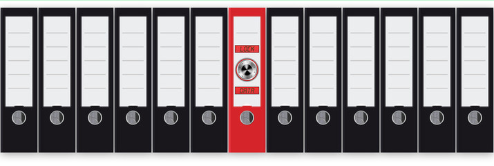 srf7 SeamlessRingFolders srf - Data Access black office folders - german Datenzugriff schwarze Aktenordner - 3to1 g3907