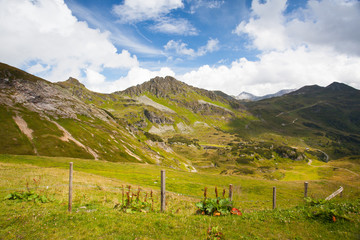 Summer landscape  from Obertauern ski resort in Austria