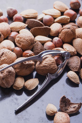 Various nuts selection