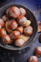 Various nuts selection