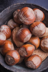 Various nuts selection